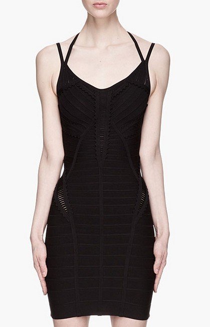Cloverl Edy Little black Bandage Dress Free Global Shipping