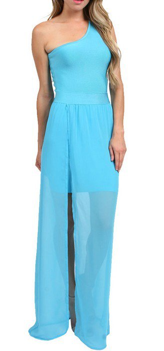 Cloverl Haley Long Bandage Dress in Two colors Free Global Shipping