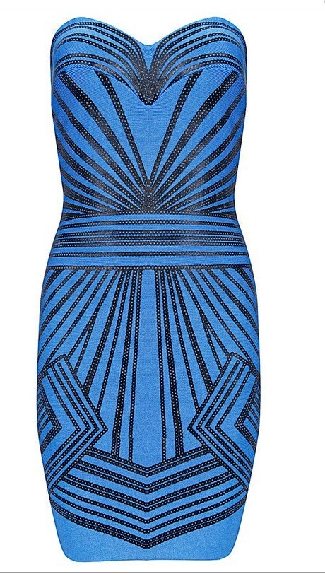 Cloverl Katerina Strapless Bandage Dress Free Global Shipping