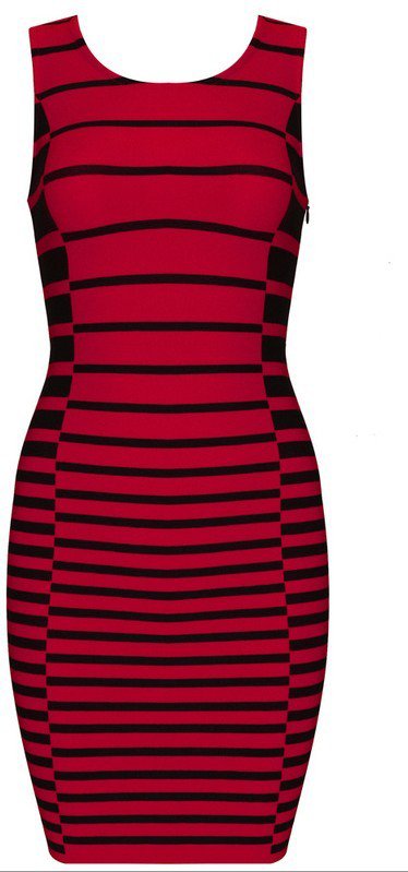 Cloverl Eleanor Stripy Bandage Dress Free Global Shipping