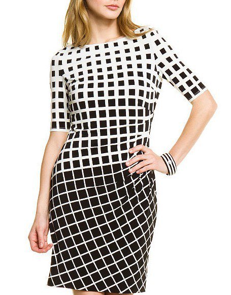 Cloverl Margaret Mid-Sleeve Bandage Dress Free Global Shipping