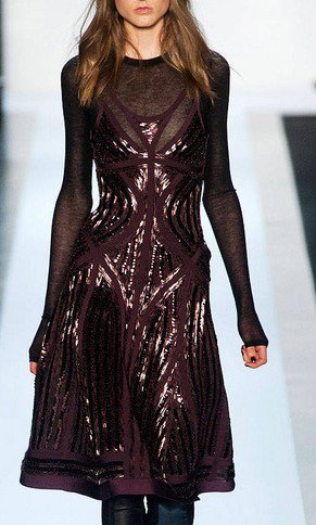 Cloverl Elise Sequin Long Sleeve Bandage Dress Free Global Shipping