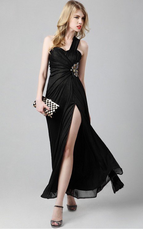 Cloverl Jacqueline Evening Dress in black Free Global Shipping