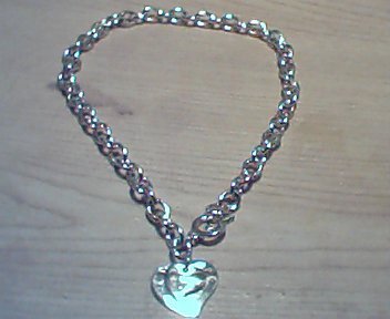 Silver 2 Heart Toggle Necklace