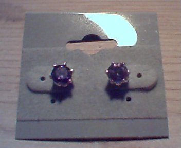 Silver Amethyst Solitaires