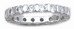 Sterling and CZ Eternity Ring