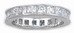 Sterling Silver Princess Cut Eternity Band