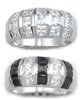 Sterling CZ Band Ring