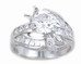 Sterling CZ Engagement Ring
