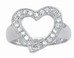 CZ Heart Shaped Ring