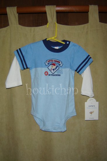 NWT Carter's Little Rookie L/S One-Piece 12 mos.