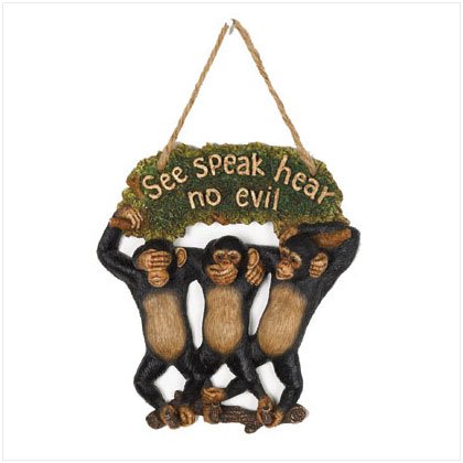 SEE,HEAR,SPEAK MONKEYS KEYHOLDER