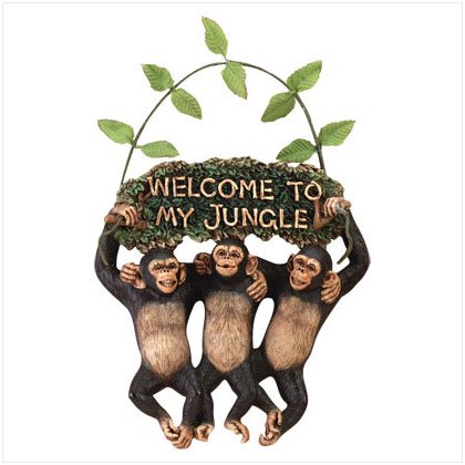 ALAB. 3 MONKEYS WELCOME SIGN