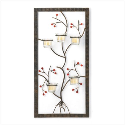 5 CANDLEHOLDERS WALL ADORNMENT