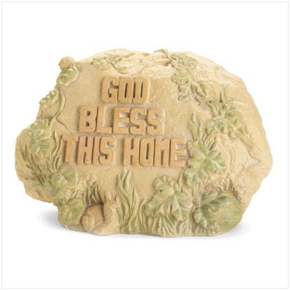 GOD BLESS THIS HOME GARDN STONE