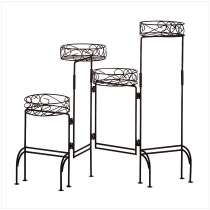 4-TIER METAL PLANT STAND