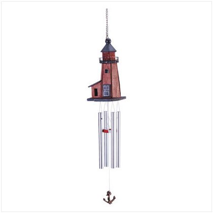 WOOD LIGHTHOUSE WINDCHIMES