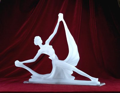 FROSTED DANCER SCULPTURE
