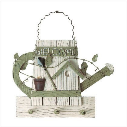 WOOD WATERING CAN KEYHOLDER