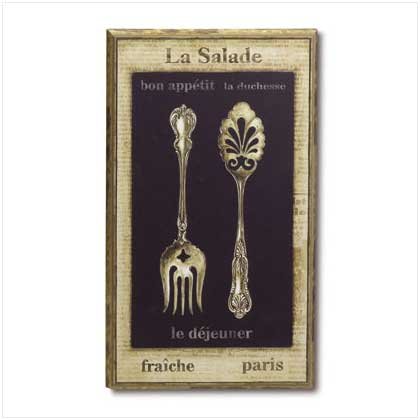 LA SALADE WALL PLAQUE-WOOD