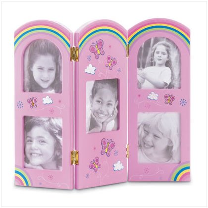 BUTTERFLY TRI FOLD PHOTO FRAME