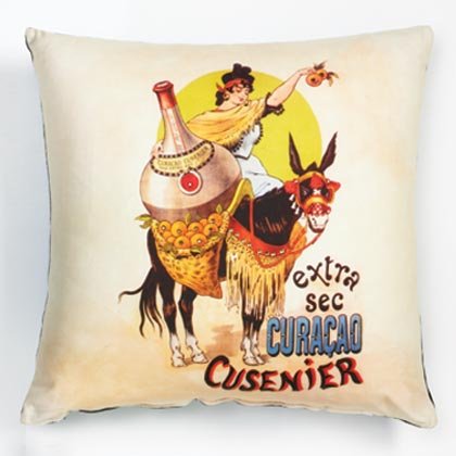 EXTRA SEC CURACAO ART PILLOW