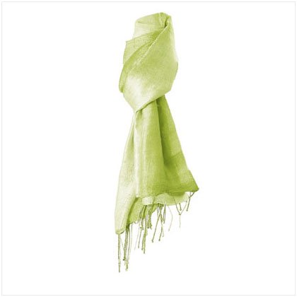 2 TONE GREEN COLOR SILK SCARF