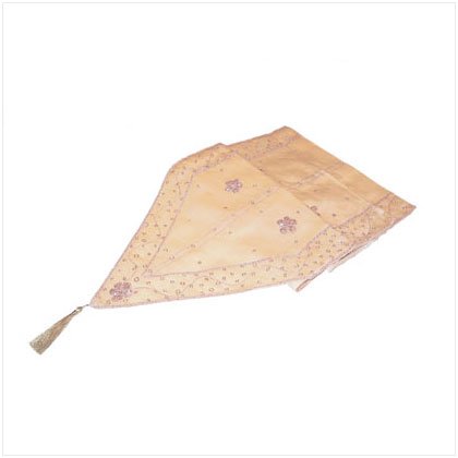 GOLD EMBROIDERED TABLE RUNNER