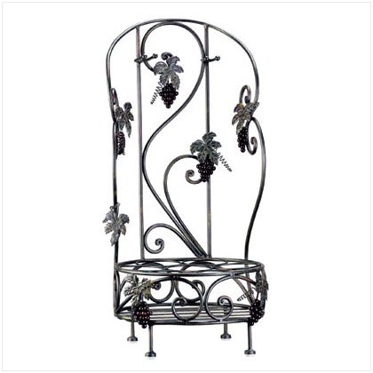 GRAPES WINE BOTTLE/GLASS HOLDER
