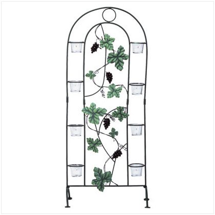 METAL GRAPES CANDLE SCREEN