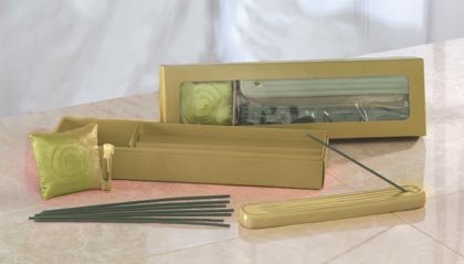 GREEN TEA SACHET & INCENSE SET