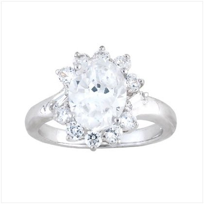 CUBIC ZIRCONIA PRINCESS RING