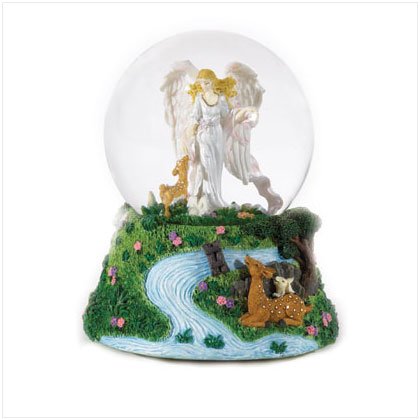 GUARDIAN ANGEL MUSIC SNOWGLOBE