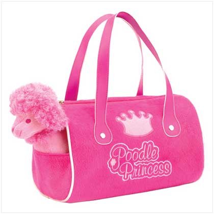 POODLE STUFFED TOYS W/CARRIER