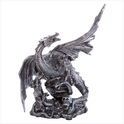ALAB PEWTER FINISH DRAGON