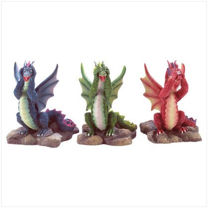 3 PC SEE,HEAR,SPEAK DRAGONS