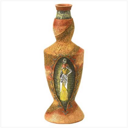 POLYRESIN MASAI VASE