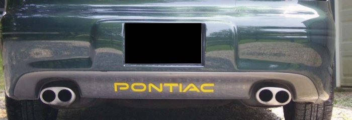 Pontiac Grand Prix rear bumper inlays 97-03