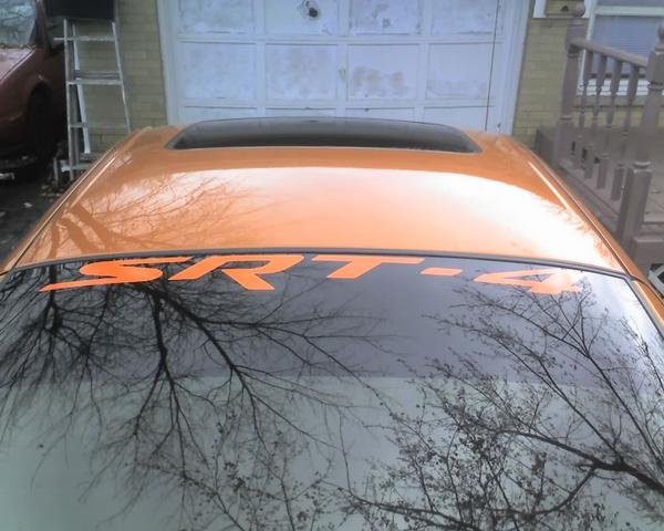 Dodge SRT-4 windshield banner decal