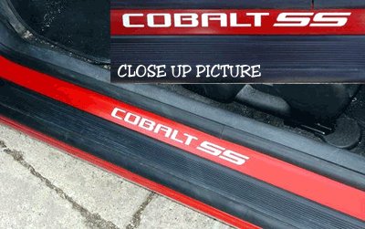 Chevy Chevrolet Cobalt SS door sill vinyl decal decals