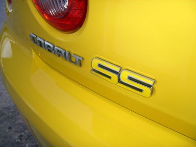 Chevy Chevrolet Cobalt SS badge inlay decal decals 05-07