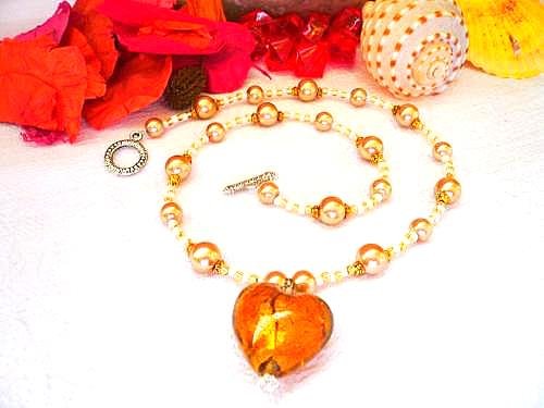 Adelina Lampwork Necklace
