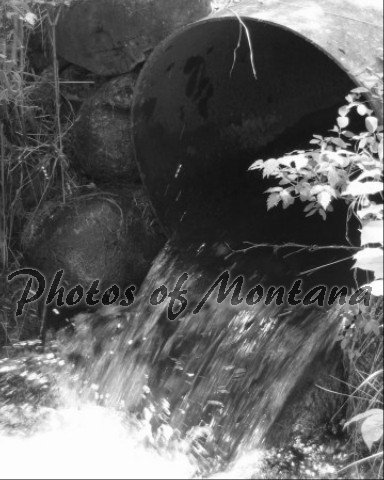 8x10 Photo ~ Black & White #003 Irrigation in Montana