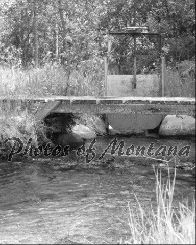 8x10 Photo ~ Black & White #002 Irrigation and Bridge