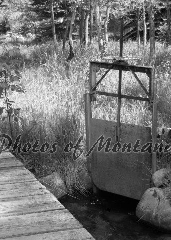 5x7 Photo ~ Black & White #001 Irrigation in Montana