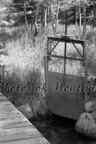 4x6 Photo ~ Black & White #001 Irrigation in Montana