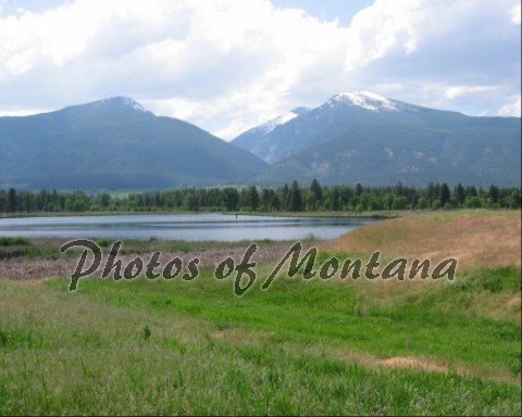 8x10 Photo ~ Scenic #001 View of the Bitterroot Mountains from the Lee Metcalf NWR