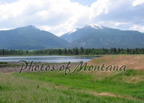 5x7 Photo ~ Scenic #001 View of the Bitterroot Mountains from the Lee Metcalf NWR