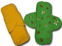 Ladybird Orange cotton cloth menstrual pad