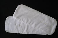 One size nicrofiber insert with snap down button